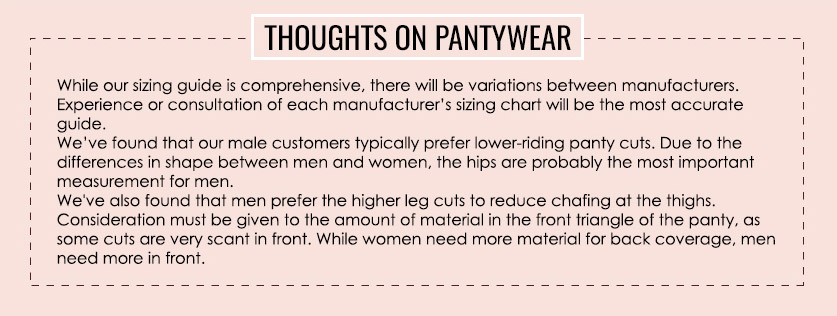 Panty Sizing Guide